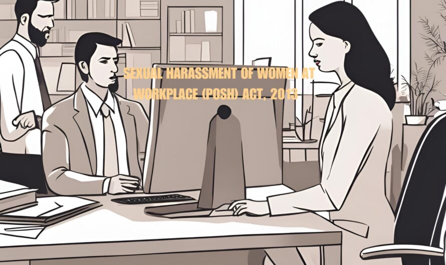 The Sexual Harassment of Women at Workplace (Prevention, Prohibition, and Redressal) Act, 2013 (POSH Act)